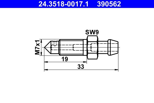 ATE 24.3518-0017.1 Breather Screw/Valve