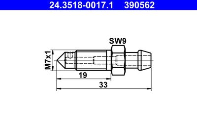 Breather Screw/Valve ATE 24.3518-0017.1