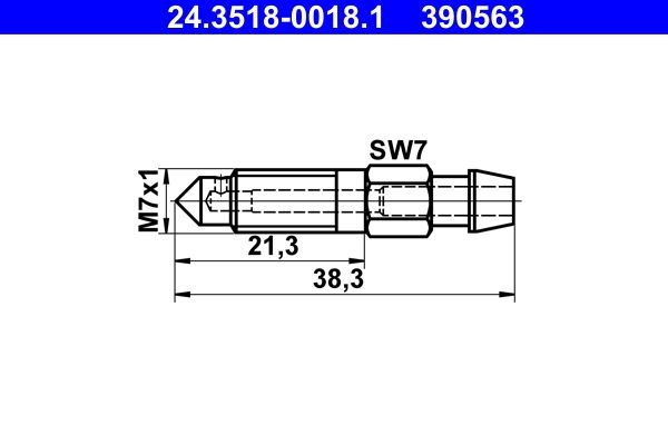 ATE 24.3518-0018.1 Breather Screw/Valve