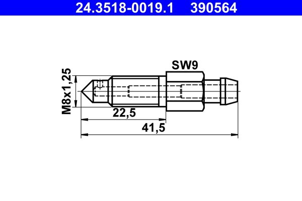 ATE 24.3518-0019.1 Breather Screw/Valve