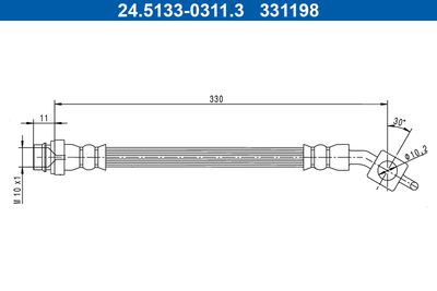 Brake Hose ATE 24.5133-0311.3
