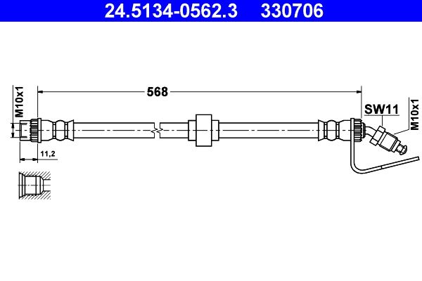 ATE 24.5134-0562.3 Brake Hose