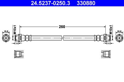 Brake Hose ATE 24.5237-0250.3