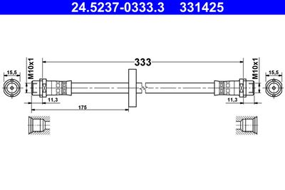 Brake Hose ATE 24.5237-0333.3