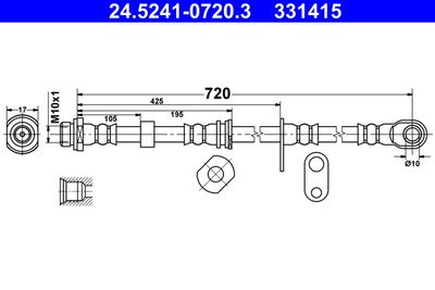 Brake Hose ATE 24.5241-0720.3