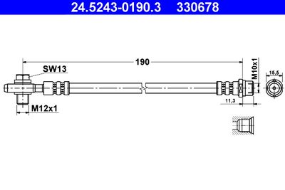 Brake Hose ATE 24.5243-0190.3