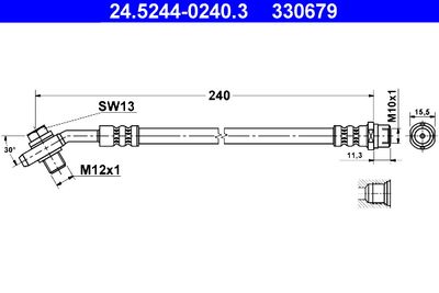 Brake Hose ATE 24.5244-0240.3
