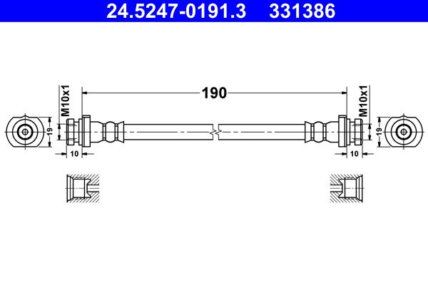 ATE 24.5247-0191.3 Brake Hose