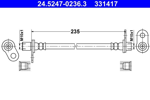 ATE 24.5247-0236.3 Brake Hose