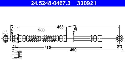 Brake Hose ATE 24.5248-0467.3