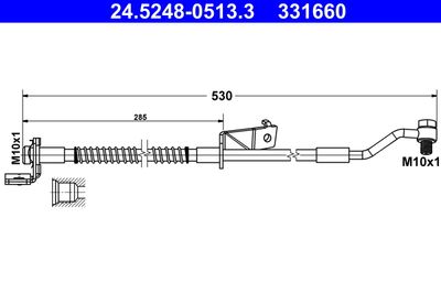 Brake Hose ATE 24.5248-0513.3