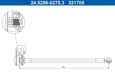 Brake Hose ATE 24.5296-0275.3