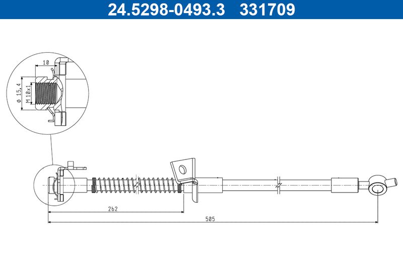 ATE 24.5298-0493.3 Brake Hose