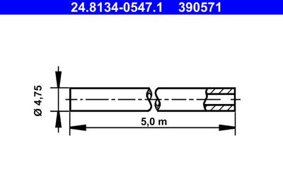 Brake Line ATE 24.8134-0547.1