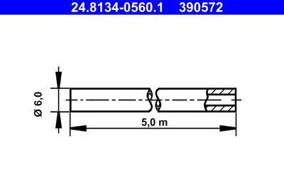 Brake Line ATE 24.8134-0560.1