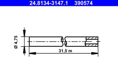 Brake Line ATE 24.8134-3147.1