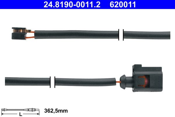 ATE 24.8190-0011.2 Warning Contact, brake pad wear