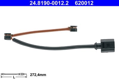 Warning Contact, brake pad wear ATE 24.8190-0012.2