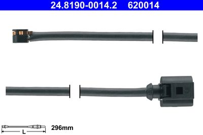 Warning Contact, brake pad wear ATE 24.8190-0014.2