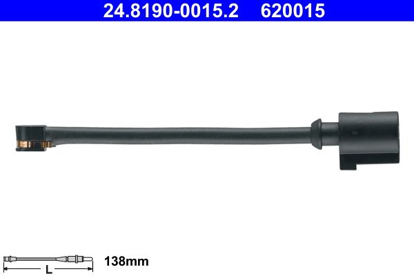 ATE 24.8190-0015.2 Warning Contact, brake pad wear