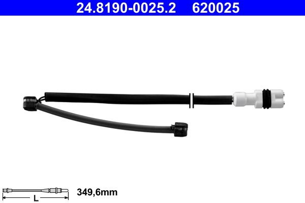 ATE 24.8190-0025.2 Warning Contact, brake pad wear