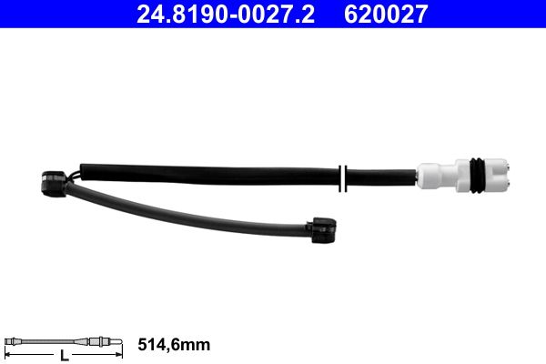 ATE 24.8190-0027.2 Warning Contact, brake pad wear