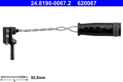 Warning Contact, brake pad wear ATE 24.8190-0067.2