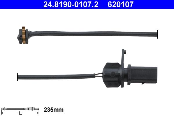 ATE 24.8190-0107.2 Warning Contact, brake pad wear