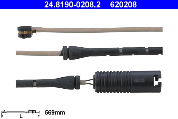 ATE 24.8190-0208.2 Warning Contact, brake pad wear