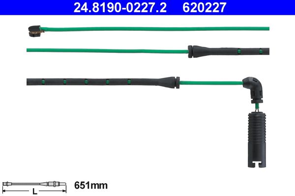 ATE 24.8190-0227.2 Warning Contact, brake pad wear