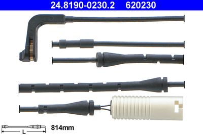 Warning Contact, brake pad wear ATE 24.8190-0230.2