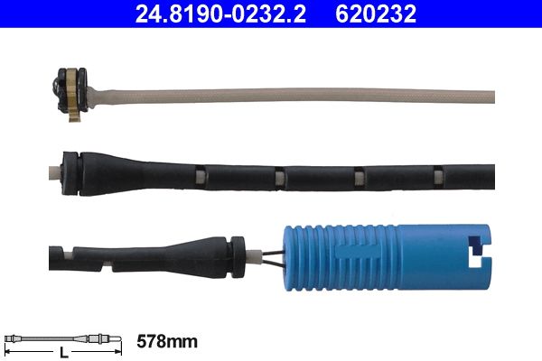 ATE 24.8190-0232.2 Warning Contact, brake pad wear