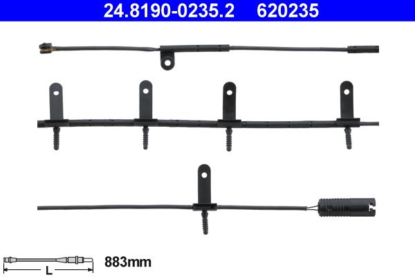 ATE 24.8190-0235.2 Warning Contact, brake pad wear
