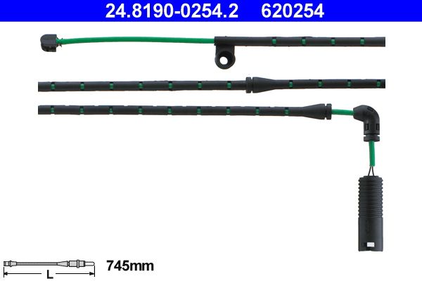 ATE 24.8190-0254.2 Warning Contact, brake pad wear