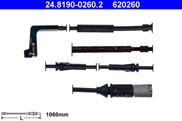 ATE 24.8190-0260.2 Warning Contact, brake pad wear