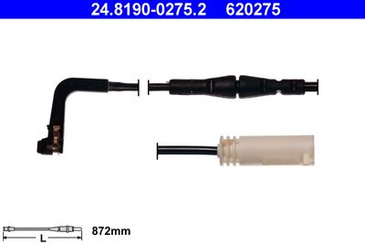 Warning Contact, brake pad wear ATE 24.8190-0275.2