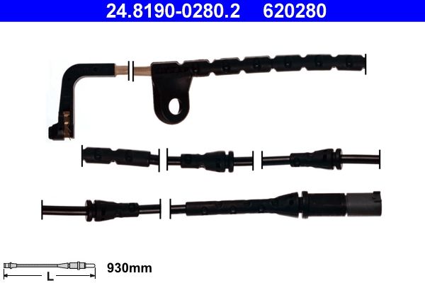 ATE 24.8190-0280.2 Warning Contact, brake pad wear