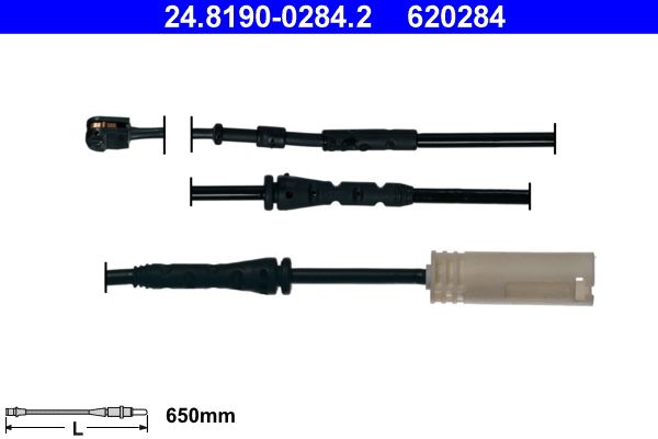 ATE 24.8190-0284.2 Warning Contact, brake pad wear