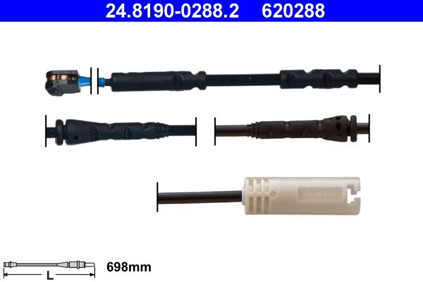 ATE 24.8190-0288.2 Warning Contact, brake pad wear