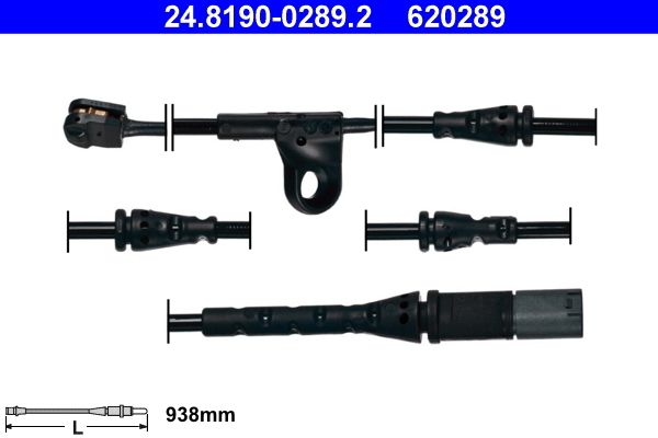 ATE 24.8190-0289.2 Warning Contact, brake pad wear