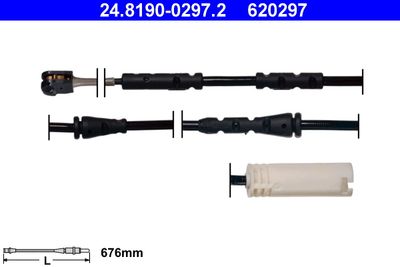 Warning Contact, brake pad wear ATE 24.8190-0297.2