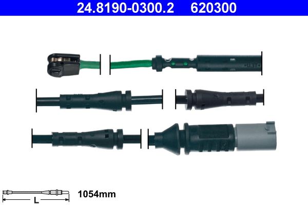 ATE 24.8190-0300.2 Warning Contact, brake pad wear