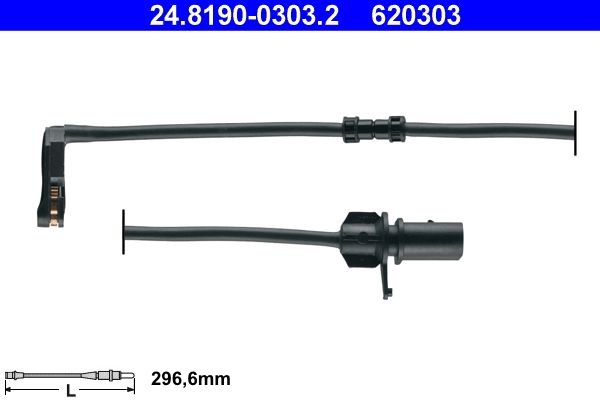 ATE 24.8190-0303.2 Warning Contact, brake pad wear