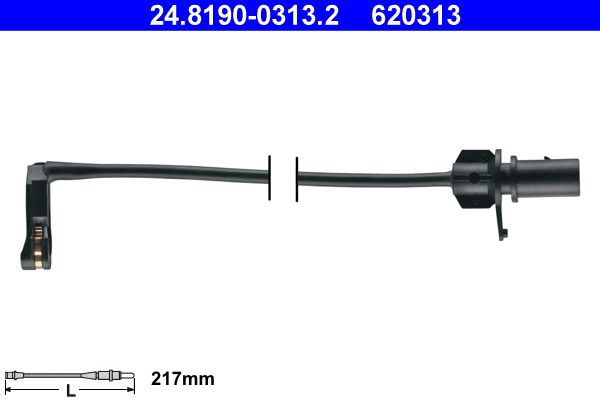 ATE 24.8190-0313.2 Warning Contact, brake pad wear