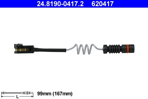 ATE 24.8190-0417.2 Warning Contact, brake pad wear