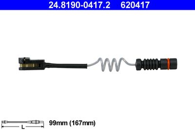 Warning Contact, brake pad wear ATE 24.8190-0417.2