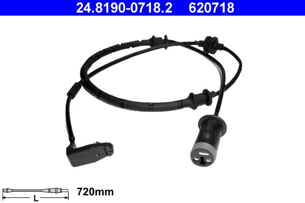ATE 24.8190-0718.2 Warning Contact, brake pad wear