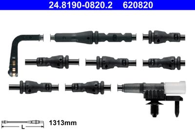 Warning Contact, brake pad wear ATE 24.8190-0820.2