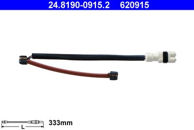 Warning Contact, brake pad wear ATE 24.8190-0915.2