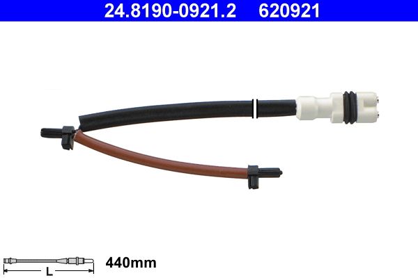 ATE 24.8190-0921.2 Warning Contact, brake pad wear